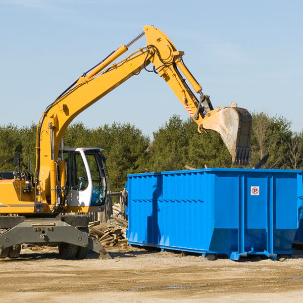 are there any restrictions on where a residential dumpster can be placed in Aviston IL